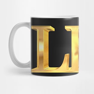 LBC | Long Beach | Gold | Pop Art Mug